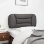 vidaXL Kopfteil-Kissen Grau 90 cm Kunstleder vidaXL Kopfteil-Kissen Grau 90 cm Kunstleder