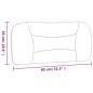vidaXL Kopfteil-Kissen Creme 80 cm Stoff vidaXL Kopfteil-Kissen Creme 80 cm Stoff