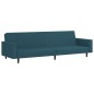 vidaXL Schlafsofa 2-Sitzer Blau Samt vidaXL Schlafsofa 2-Sitzer Blau Samt