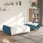 vidaXL Schlafsofa 2-Sitzer Blau Samt vidaXL Schlafsofa 2-Sitzer Blau Samt