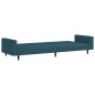 vidaXL Schlafsofa 2-Sitzer Blau Samt vidaXL Schlafsofa 2-Sitzer Blau Samt