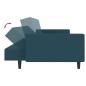 vidaXL Schlafsofa 2-Sitzer Blau Samt vidaXL Schlafsofa 2-Sitzer Blau Samt
