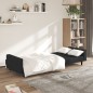 vidaXL Schlafsofa 2-Sitzer Schwarz Samt vidaXL Schlafsofa 2-Sitzer Schwarz Samt