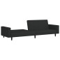 vidaXL Schlafsofa 2-Sitzer Schwarz Samt vidaXL Schlafsofa 2-Sitzer Schwarz Samt