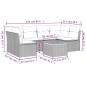 vidaXL 7-tlg. Garten-Sofagarnitur mit Kissen Beige Poly Rattan vidaXL 7-tlg. Garten-Sofagarnitur mit Kissen Beige Poly Rattan