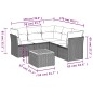 vidaXL 6-tlg. Garten-Sofagarnitur mit Kissen Beige Poly Rattan vidaXL 6-tlg. Garten-Sofagarnitur mit Kissen Beige Poly Rattan