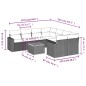 vidaXL 9-tlg. Garten-Sofagarnitur mit Kissen Schwarz Poly Rattan vidaXL 9-tlg. Garten-Sofagarnitur mit Kissen Schwarz Poly Rattan