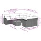 vidaXL 9-tlg. Garten-Sofagarnitur mit Kissen Grau Poly Rattan vidaXL 9-tlg. Garten-Sofagarnitur mit Kissen Grau Poly Rattan