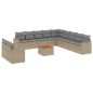 vidaXL 12-tlg. Garten-Sofagarnitur mit Kissen Beige Poly Rattan vidaXL 12-tlg. Garten-Sofagarnitur mit Kissen Beige Poly Rattan