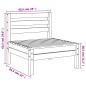 vidaXL Gartensofa ohne Armlehnen Wachsbraun Massivholz Kiefer vidaXL Gartensofa ohne Armlehnen Wachsbraun Massivholz Kiefer