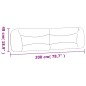 vidaXL Kopfteil-Kissen Taupe 200 cm Stoff vidaXL Kopfteil-Kissen Taupe 200 cm Stoff