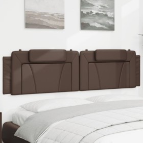 vidaXL Kopfteil-Kissen Braun 200 cm Kunstleder