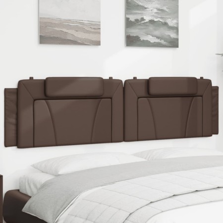 vidaXL Kopfteil-Kissen Braun 200 cm Kunstleder