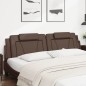 vidaXL Kopfteil-Kissen Braun 200 cm Kunstleder vidaXL Kopfteil-Kissen Braun 200 cm Kunstleder