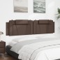 vidaXL Kopfteil-Kissen Braun 200 cm Kunstleder vidaXL Kopfteil-Kissen Braun 200 cm Kunstleder