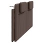 vidaXL Kopfteil-Kissen Braun 200 cm Kunstleder vidaXL Kopfteil-Kissen Braun 200 cm Kunstleder