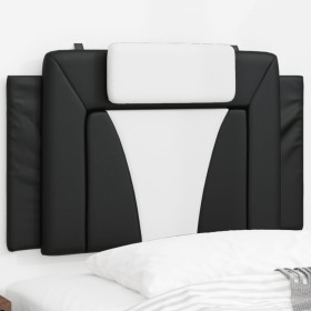 vidaXL Kopfteil-Kissen Schwarz und Weiß 80 cm Kunstleder