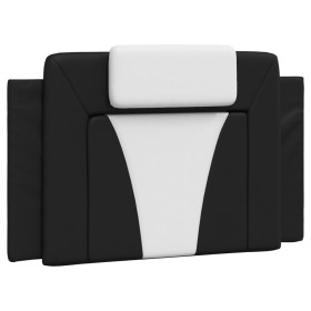 vidaXL Kopfteil-Kissen Schwarz und Weiß 80 cm Kunstleder