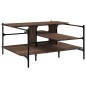 vidaXL Couchtisch Braun Eichen-Optik 100x100x48,5 cm Holzwerkstoff vidaXL Couchtisch Braun Eichen-Optik 100x100x48,5 cm Holzwerkstoff