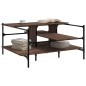 vidaXL Couchtisch Braun Eichen-Optik 100x100x48,5 cm Holzwerkstoff vidaXL Couchtisch Braun Eichen-Optik 100x100x48,5 cm Holzwerkstoff