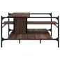 vidaXL Couchtisch Braun Eichen-Optik 100x100x48,5 cm Holzwerkstoff vidaXL Couchtisch Braun Eichen-Optik 100x100x48,5 cm Holzwerkstoff