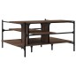 vidaXL Couchtisch Braun Eichen-Optik 100x100x48,5 cm Holzwerkstoff vidaXL Couchtisch Braun Eichen-Optik 100x100x48,5 cm Holzwerkstoff