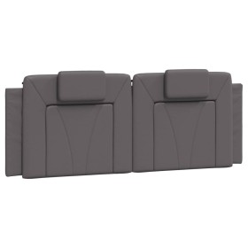vidaXL Kopfteil-Kissen Grau 120 cm Kunstleder