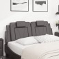 vidaXL Kopfteil-Kissen Grau 120 cm Kunstleder