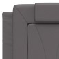 vidaXL Kopfteil-Kissen Grau 120 cm Kunstleder