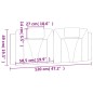 vidaXL Kopfteil-Kissen Grau 120 cm Kunstleder