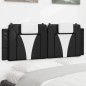 vidaXL Kopfteil-Kissen Schwarz und Weiß 120 cm Kunstleder vidaXL Kopfteil-Kissen Schwarz und Weiß 120 cm Kunstleder