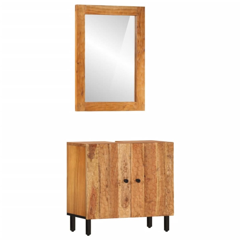 vidaXL 2-tlg. Badmöbel-Set Massivholz Akazie vidaXL 2-tlg. Badmöbel-Set Massivholz Akazie