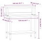 vidaXL Küchen-Arbeitstisch mit Aufsatzboard 110x55x120 cm Edelstahl vidaXL Küchen-Arbeitstisch mit Aufsatzboard 110x55x120 cm Edelstahl