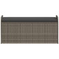 vidaXL Sitzbank mit Stauraum & Kissen Grau 115x51x52 cm Poly Rattan vidaXL Sitzbank mit Stauraum & Kissen Grau 115x51x52 cm Poly Rattan