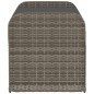 vidaXL Sitzbank mit Stauraum & Kissen Grau 115x51x52 cm Poly Rattan vidaXL Sitzbank mit Stauraum & Kissen Grau 115x51x52 cm Poly Rattan