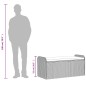 vidaXL Sitzbank mit Stauraum & Kissen Grau 115x51x52 cm Poly Rattan vidaXL Sitzbank mit Stauraum & Kissen Grau 115x51x52 cm Poly Rattan