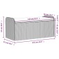 vidaXL Sitzbank mit Stauraum & Kissen Grau 115x51x52 cm Poly Rattan vidaXL Sitzbank mit Stauraum & Kissen Grau 115x51x52 cm Poly Rattan