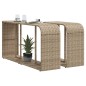 vidaXL Outdoor-Regale 2 Stk. Beige Poly Rattan vidaXL Outdoor-Regale 2 Stk. Beige Poly Rattan