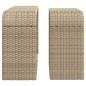 vidaXL Outdoor-Regale 2 Stk. Beige Poly Rattan vidaXL Outdoor-Regale 2 Stk. Beige Poly Rattan