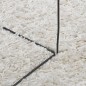 vidaXL Teppich Shaggy Hochflor Modern Creme Ø 200 cm vidaXL Teppich Shaggy Hochflor Modern Creme Ø 200 cm