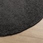 vidaXL Teppich Shaggy Hochflor Modern Anthrazit Ø 280 cm vidaXL Teppich Shaggy Hochflor Modern Anthrazit Ø 280 cm