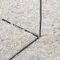 vidaXL Teppich Shaggy Hochflor Modern Creme 80x200 cm vidaXL Teppich Shaggy Hochflor Modern Creme 80x200 cm