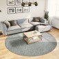 vidaXL Teppich Shaggy Hochflor Modern Grün Ø 240 cm vidaXL Teppich Shaggy Hochflor Modern Grün Ø 240 cm