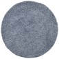 vidaXL Teppich Shaggy Hochflor Modern Blau Ø 200 cm vidaXL Teppich Shaggy Hochflor Modern Blau Ø 200 cm