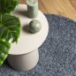 vidaXL Teppich Shaggy Hochflor Modern Blau Ø 200 cm vidaXL Teppich Shaggy Hochflor Modern Blau Ø 200 cm
