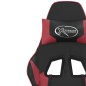 vidaXL Gaming-Stuhl mit Massagefunktion Schwarz und Weinrot Kunstleder vidaXL Gaming-Stuhl mit Massagefunktion Schwarz und Weinrot Kunstleder