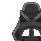 vidaXL Gaming-Stuhl mit Massagefunktion Schwarz und Grau Kunstleder vidaXL Gaming-Stuhl mit Massagefunktion Schwarz und Grau Kunstleder