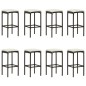 9-tlg. Gartenbar-Set mit Kissen Poly Rattan Braun 9-tlg. Gartenbar-Set mit Kissen Poly Rattan Braun