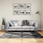vidaXL Teppich Shaggy Hochflor Modern Schwarz und Creme 160x160 cm vidaXL Teppich Shaggy Hochflor Modern Schwarz und Creme 160x160 cm