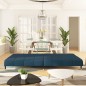 vidaXL Schlafsofa 2-Sitzer Blau Samt vidaXL Schlafsofa 2-Sitzer Blau Samt